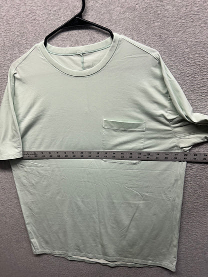 Lululemon The Fundamental Pocket T-Shirt Size XL Mint Green