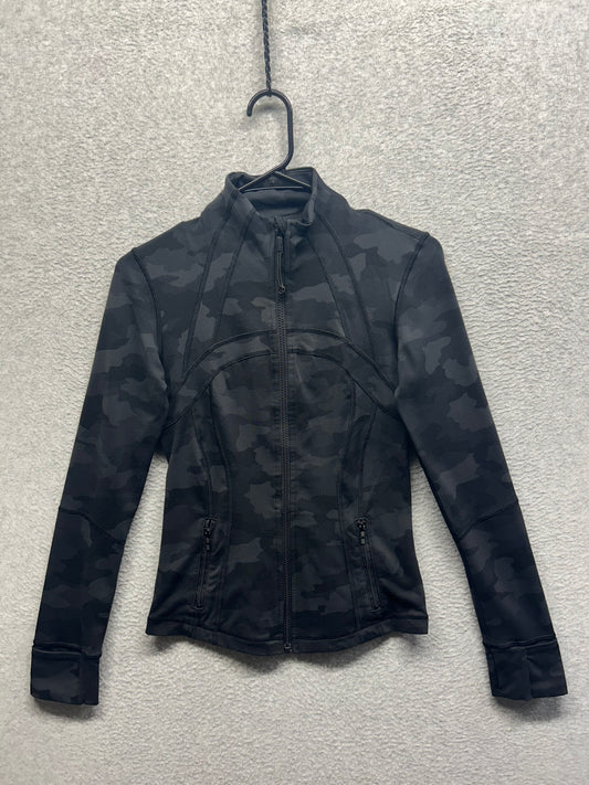 Lululemon Define Jacket Size 4 Heritage 365 Camo Deep Coal Multi