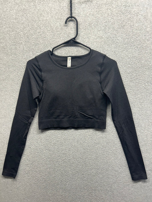 Lululemon Ebb to Street Long Sleeve Size 6 Black