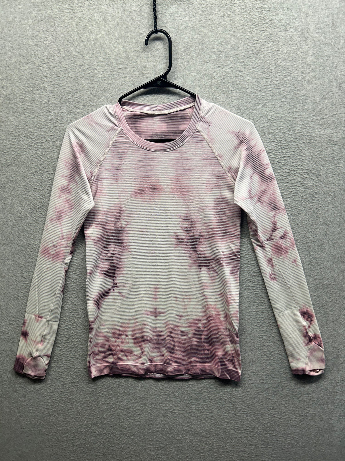Lululemon Swiftly Tech Long Sleeve Shirt 2.0 Size 6 Marble Dye Vintage Plum