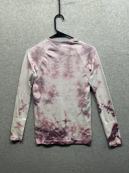 Lululemon Swiftly Tech Long Sleeve Shirt 2.0 Size 6 Marble Dye Vintage Plum