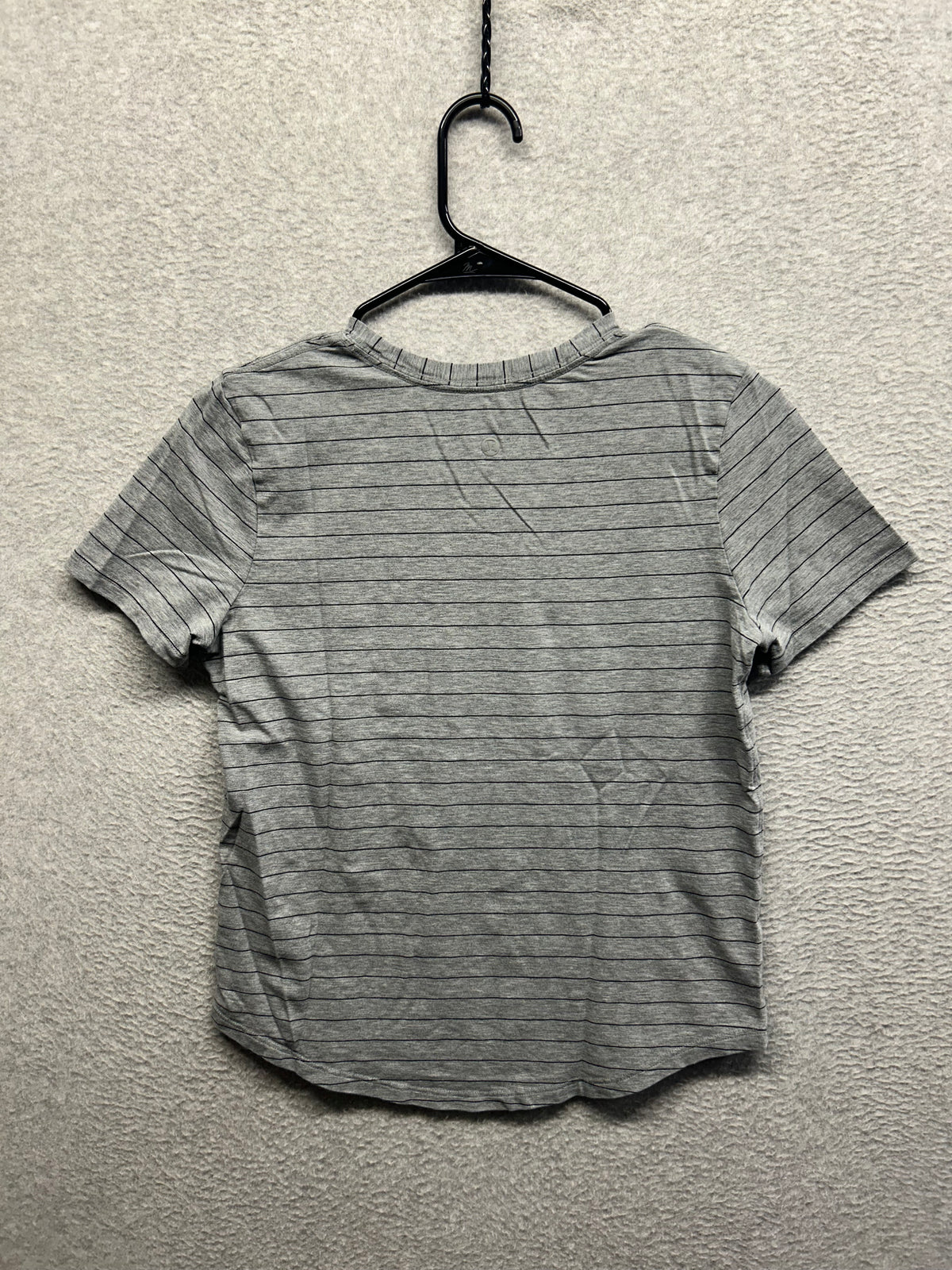 Lululemon Love Crew Short Sleeve Size 4 Gray Striped