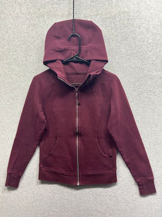 Lululemon Scuba Hoodie IV Size 6 Garnet