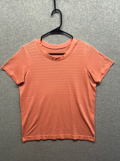 Lululemon Breeze By Short Sleeve Size 8 Orange