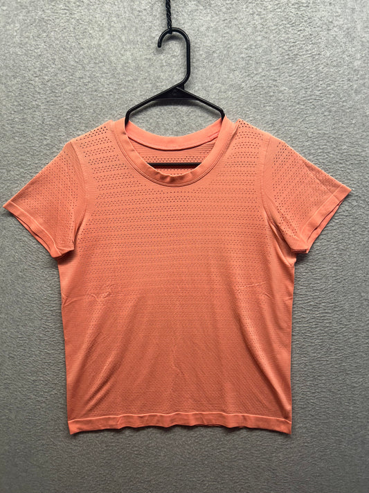 Lululemon Breeze By Short Sleeve Size 8 Orange