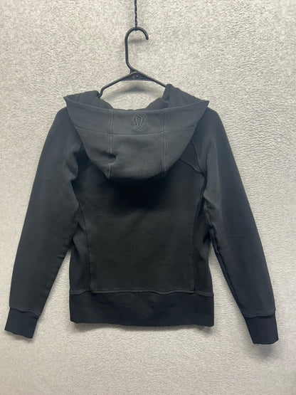 Lululemon Scuba Hoodie Light Cotton Fleece Size 8 Black