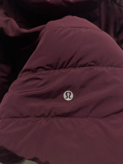 Lululemon Down For It All Jacket Size 8 Dark Adobe
