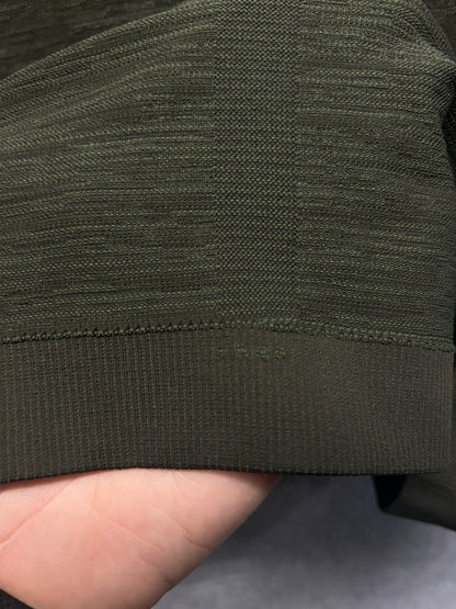 Lululemon Swiftly Tech Relaxed Fit Short Sleeve Shirt Size 10 Heathered Dark Olive