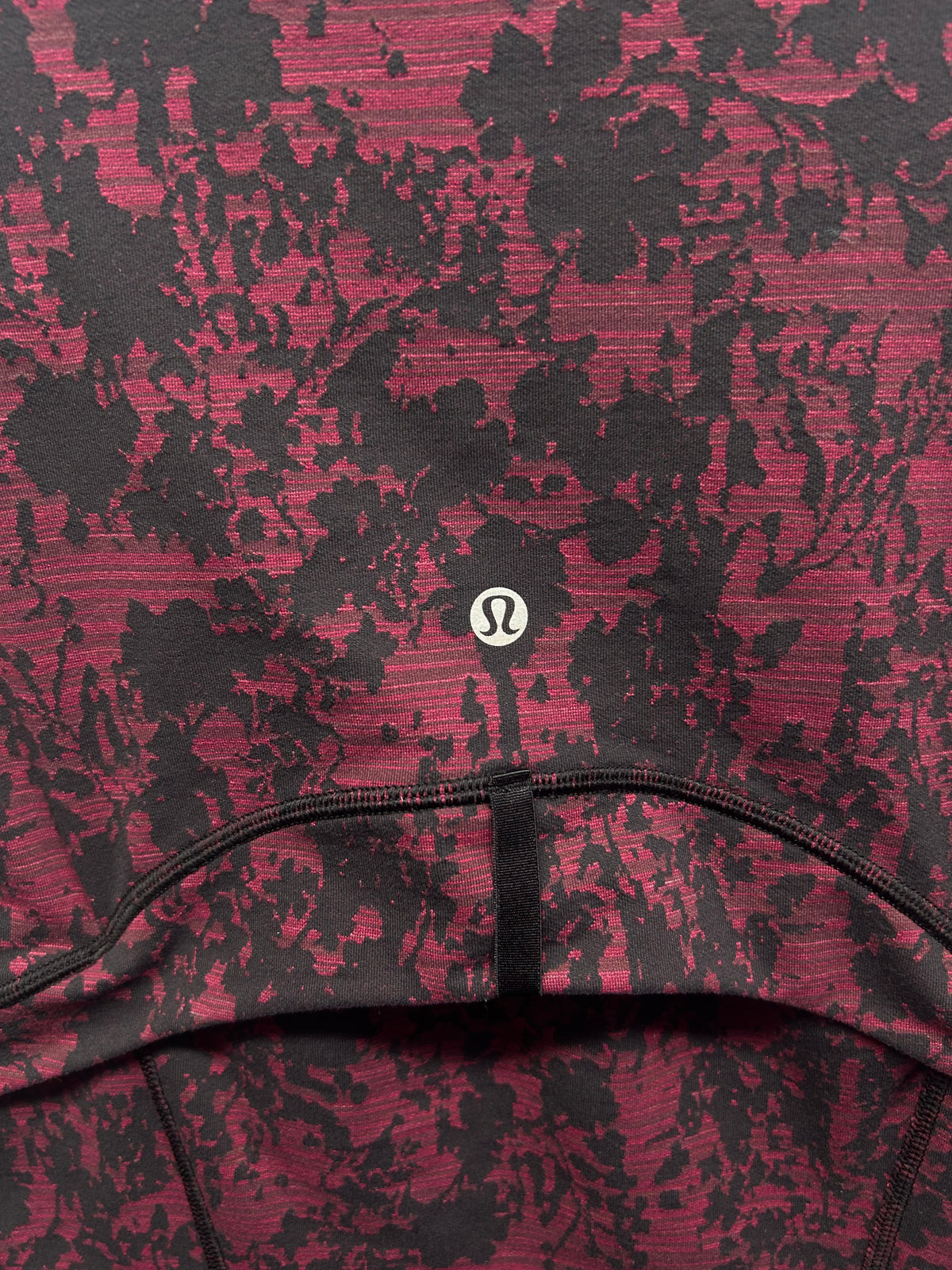 Lululemon Define Jacket Size 10 Scatter Blossom Jacquard Garnet Black