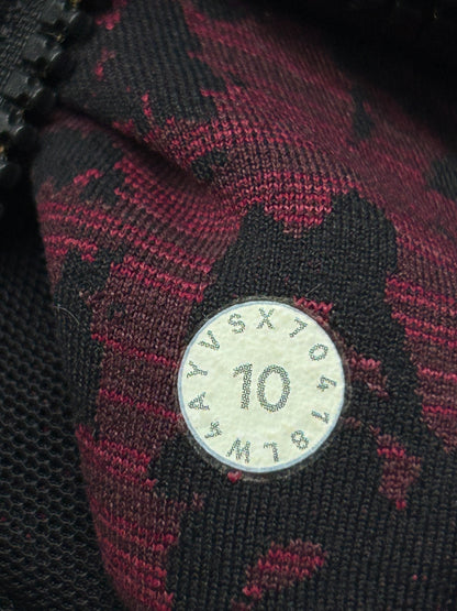 Lululemon Define Jacket Size 10 Scatter Blossom Jacquard Garnet Black