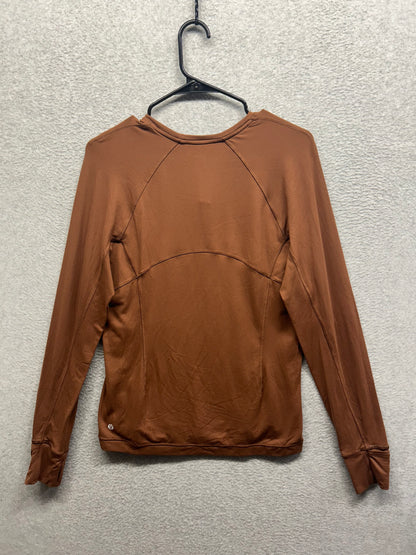 Lululemon Its Rulu Run Long Sleeve Shirt Size 12 Roasted Brown