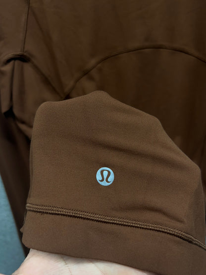 Lululemon Its Rulu Run Long Sleeve Shirt Size 12 Roasted Brown
