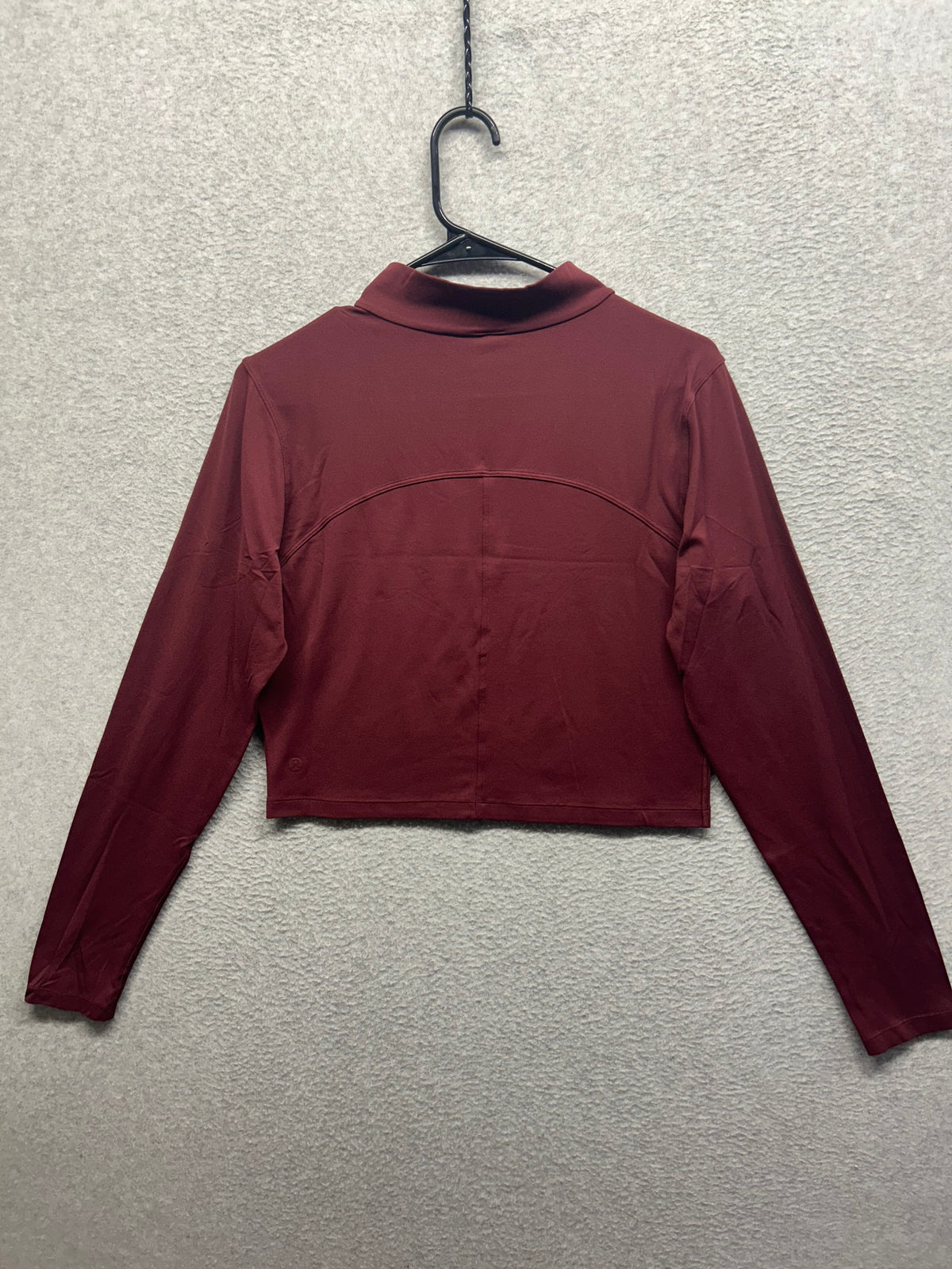 Lululemon All Aligned Mock Neck Long Sleeve Shirt Size 12 Red Merlot