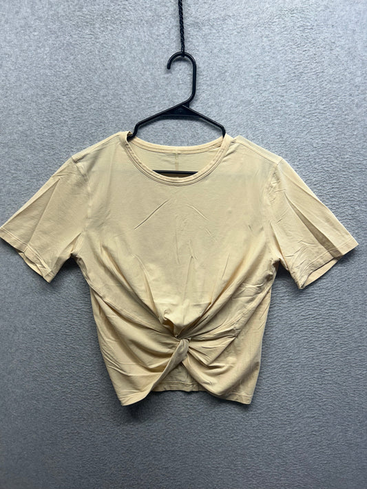 Lululemon Crescent Tee Size 12 White Opal