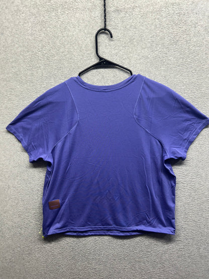 Lululemon Lightweight Cinched Hem Hiking T-Shirt Size 12 Charged Indigo