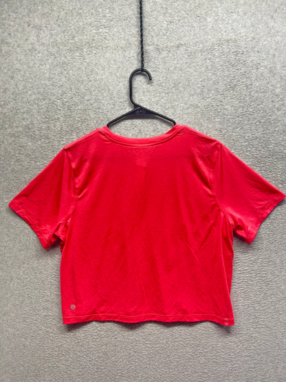 Lululemon Ultralight Waist-Length T-Shirt Size 14 Glaze Pink