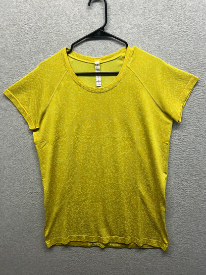 Lululemon Swiftly Tech Short Sleeve Size 14 Yellow