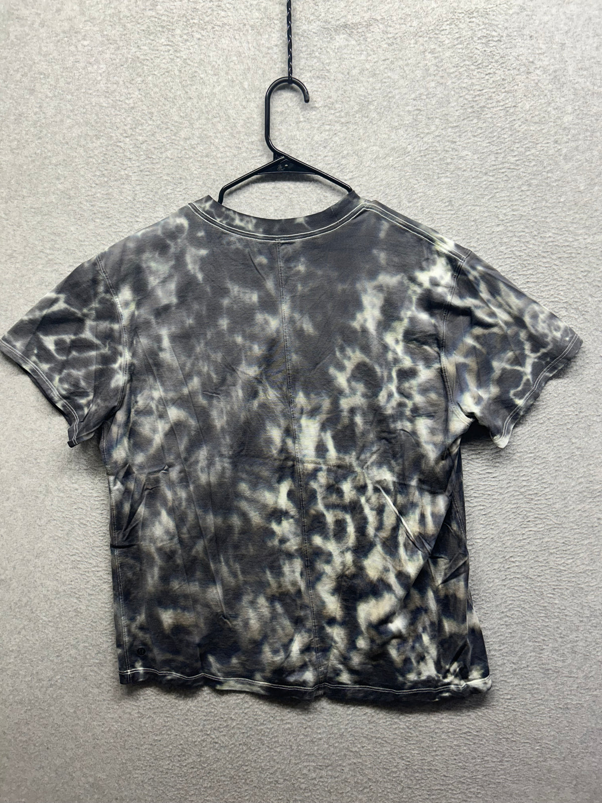Lululemon All Yours Tee Size 14 Marmoleado Tie Dye Graphite Grey