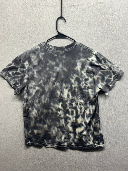 Lululemon All Yours Tee Size 14 Marmoleado Tie Dye Graphite Grey