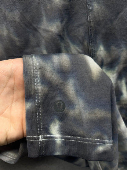 Lululemon All Yours Tee Size 14 Marmoleado Tie Dye Graphite Grey