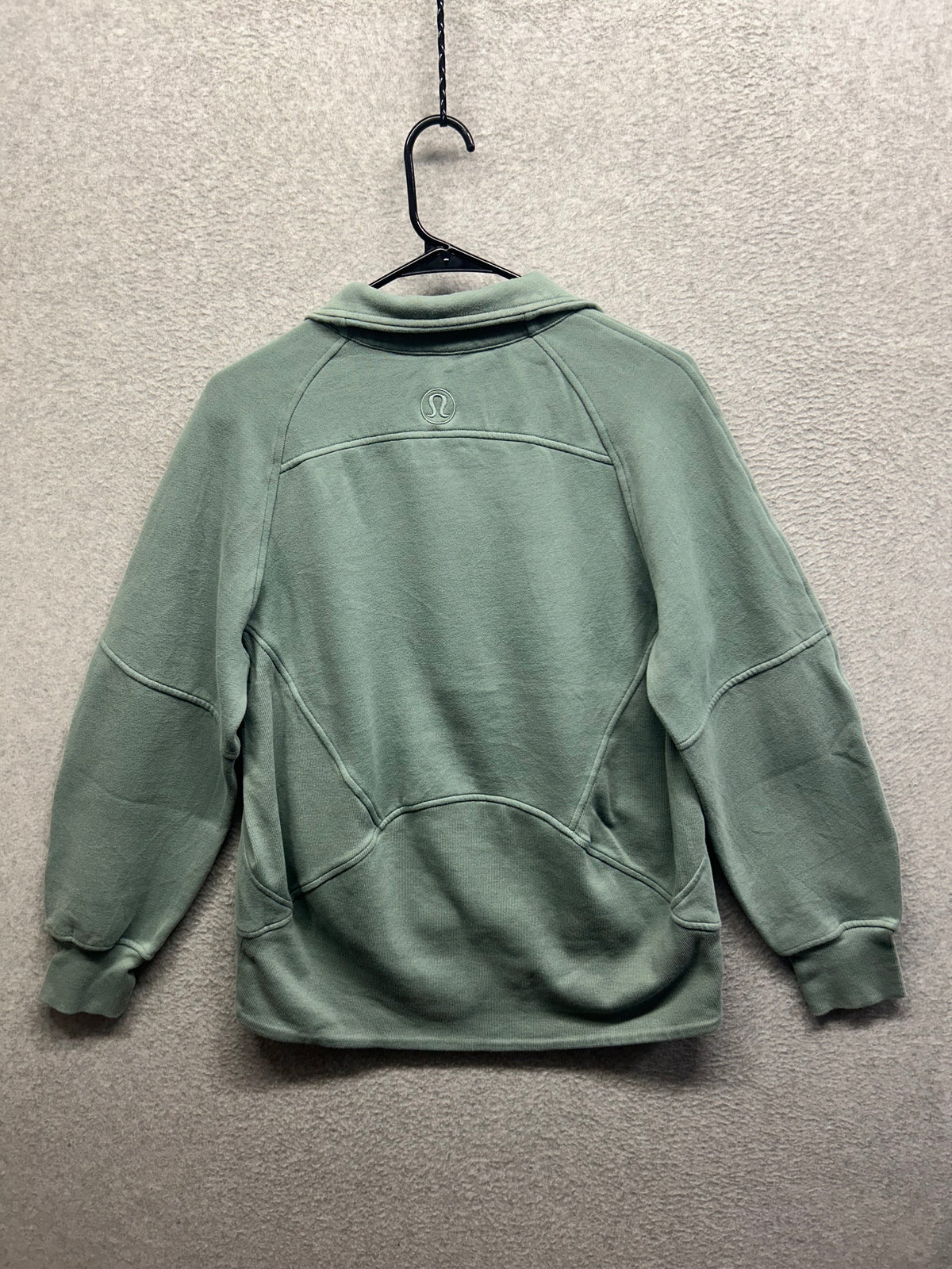 Lululemon Scuba Oversized Funnel-Neck Half Zip Long Size XS/S Crater Blue / Gold