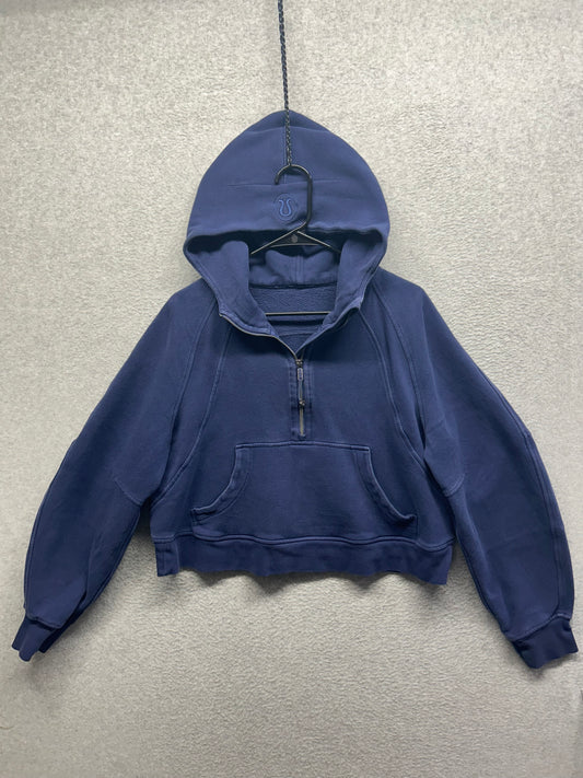 Lululemon Scuba Oversized Half-Zip Hoodie Size M/L Mineral Blue