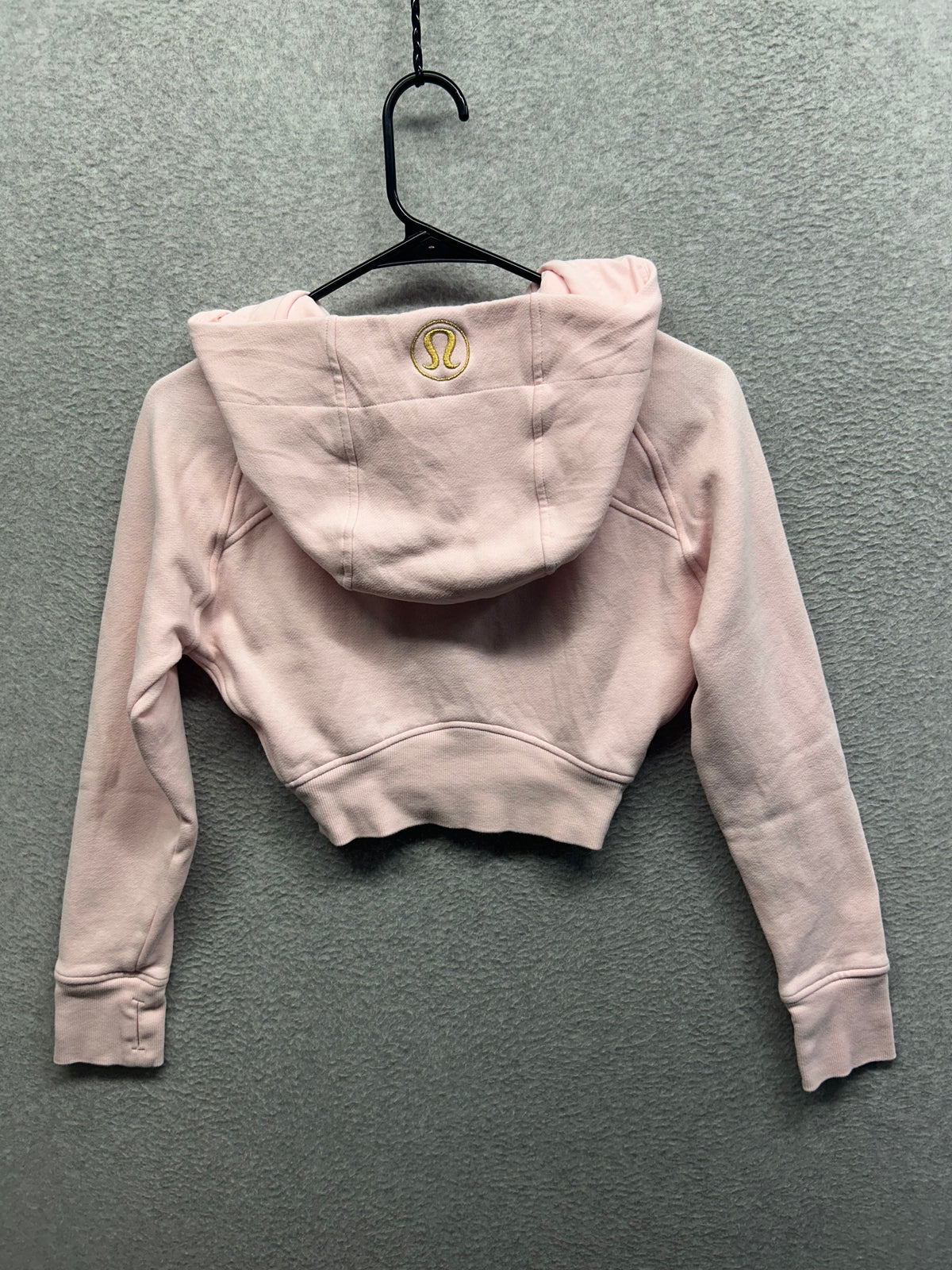 FLAWED Lululemon Scuba Full-Zip Cropped Hoodie Size XS | 2 Meadowsweet Pink