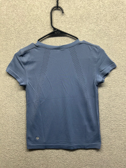 Lululemon Breeze By Short Sleeve Size 2 Blue