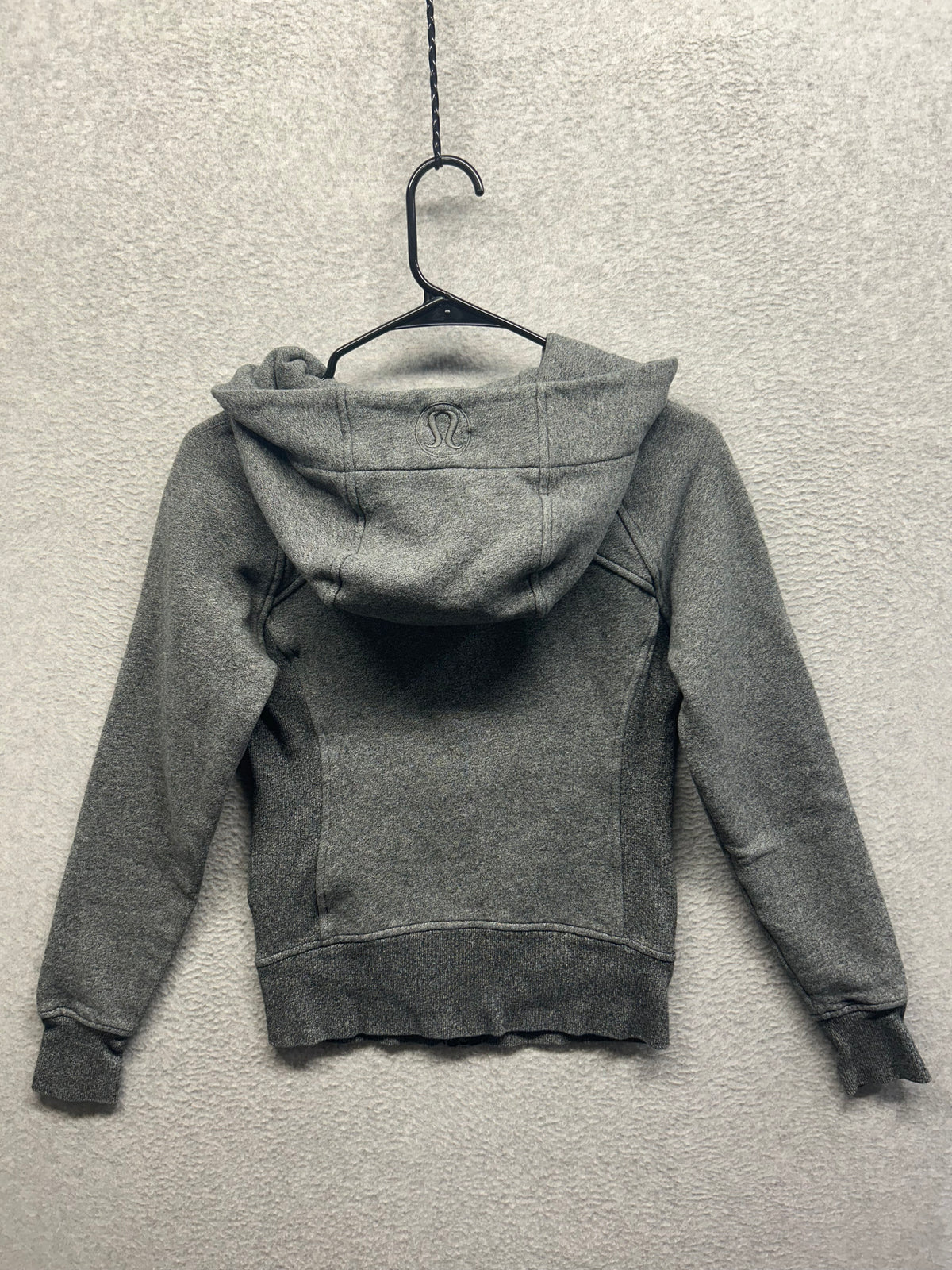 Lululemon Scuba Hoodie Light Cotton Fleece Size 2 Heathered Gray