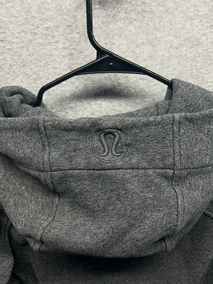 Lululemon Scuba Hoodie Light Cotton Fleece Size 2 Heathered Gray