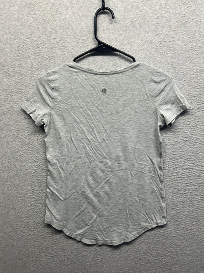 Lululemon Love Crew Short Sleeve Size 4 Gray