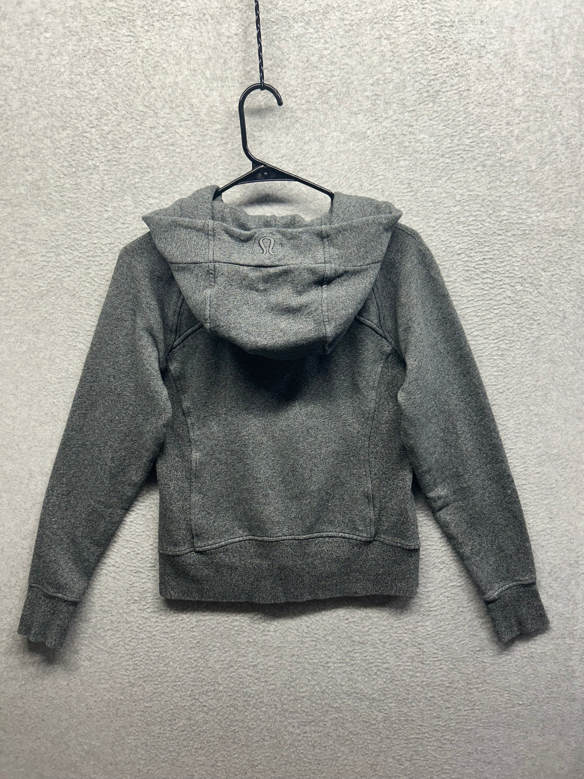 Lululemon Scuba Hoodie Light Cotton Fleece Size 6 Heathered Gray