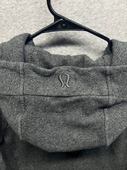Lululemon Scuba Hoodie Light Cotton Fleece Size 6 Heathered Gray