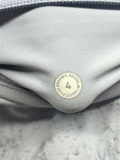 Lululemon Speed Up Mid-Rise Lined Short 4" Size 4 Gravel Dust Pastel Blue Multi