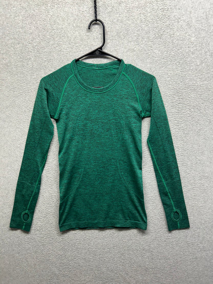 Lululemon Swiftly Tech Long Sleeve Crew Size 4 Green