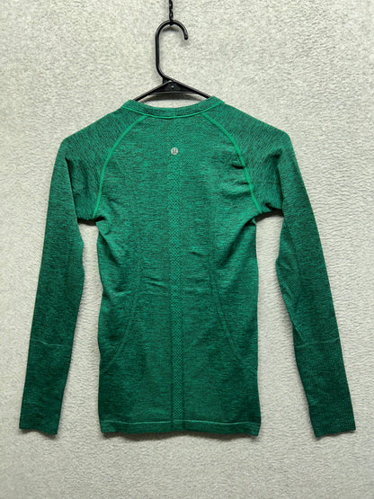 Lululemon Swiftly Tech Long Sleeve Crew Size 4 Green
