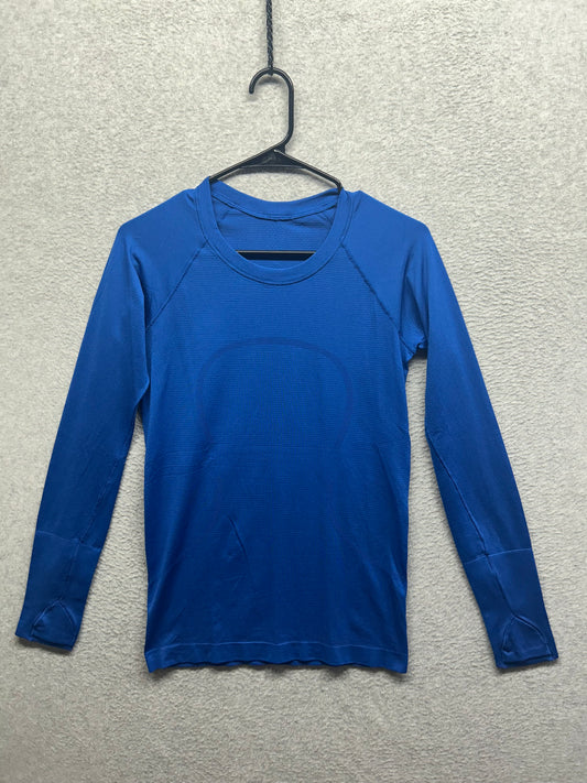 Lululemon Swiftly Tech Long Sleeve Crew Size 6 Blue