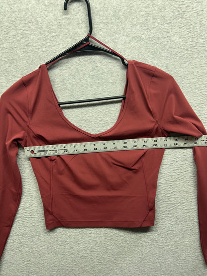 Lululemon Align Long Sleeve Shirt Size 8 Cayenne
