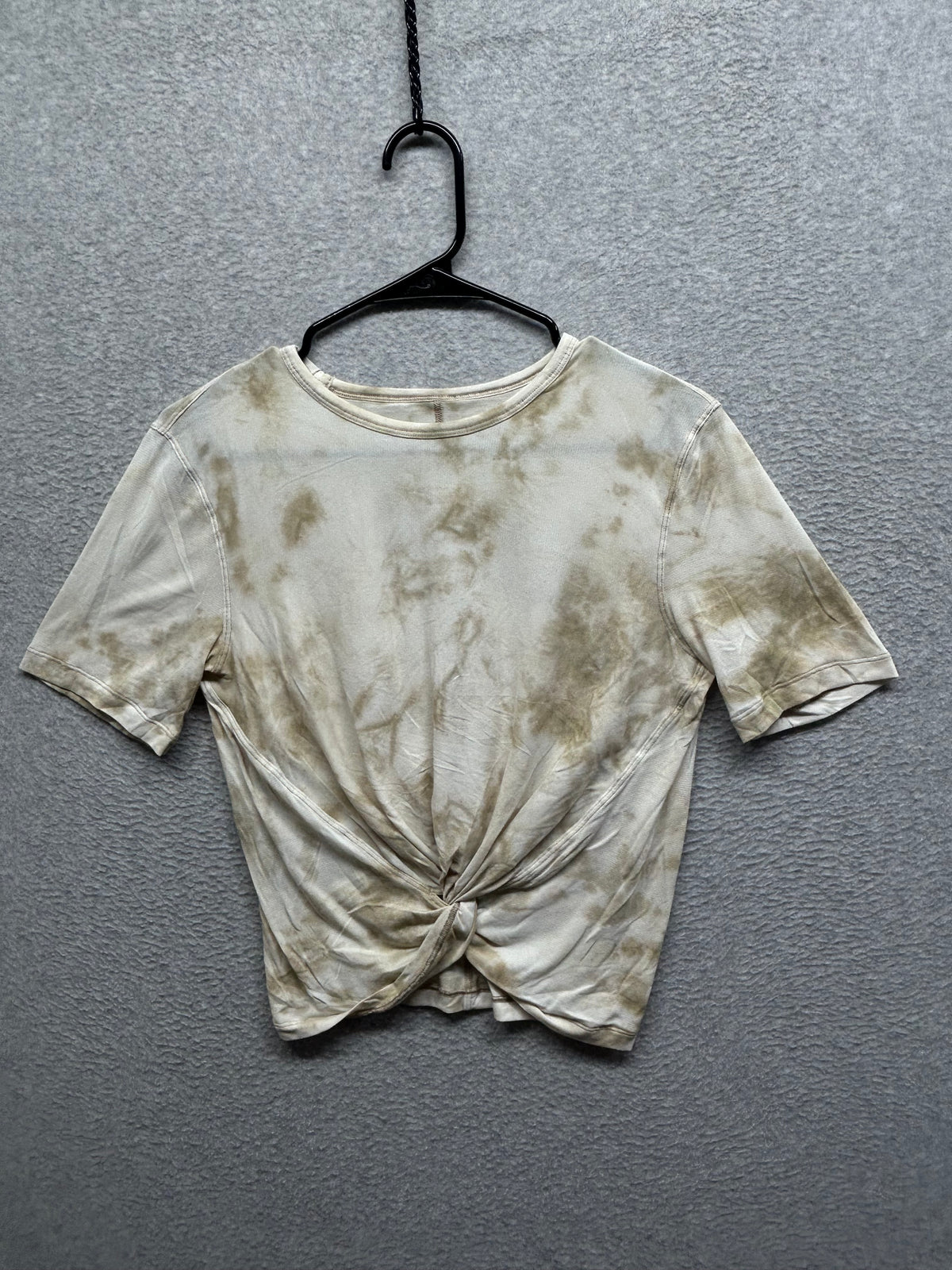 Lululemon Crescent Tee Size 8 Diamond Dye Light Ivory Sahara