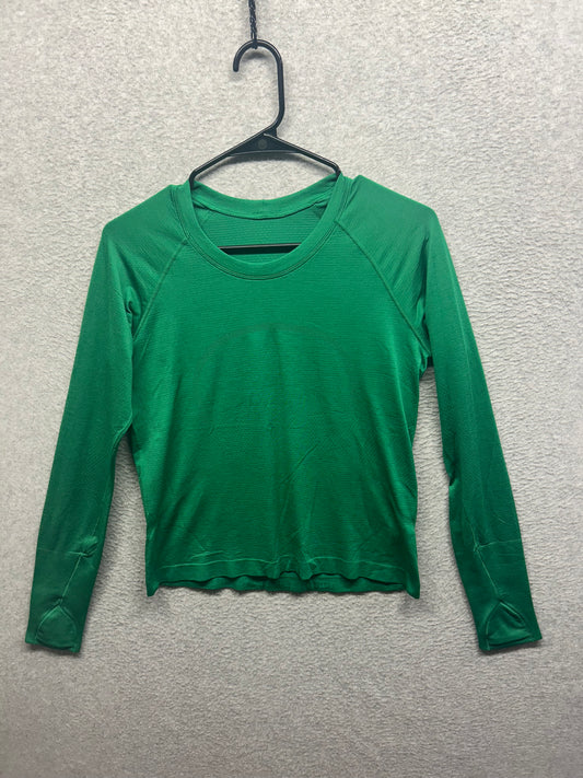 Lululemon Swiftly Tech Long Sleeve Crew Size 10 Green
