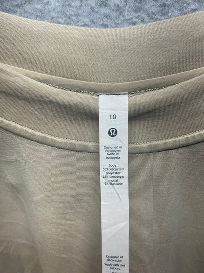 Lululemon Perfectly Oversized Cropped Crew Softstreme Size 10 Trench