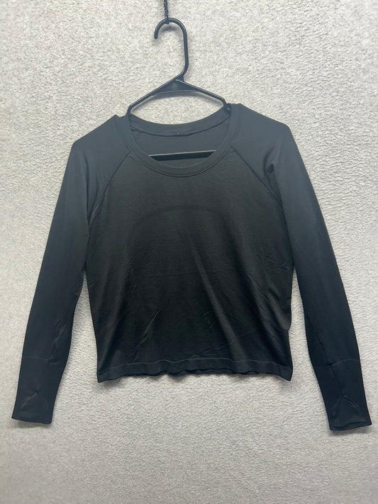 Lululemon Swiftly Tech Long Sleeve Crew Size 10 Black