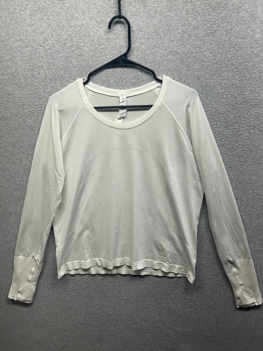 Lululemon Swiftly Tech Long Sleeve Shirt 2.0 Race Length Size 14 White