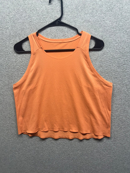 Lululemon Lightweight Relaxed Fit Cropped Tank Top Size 8 Orange