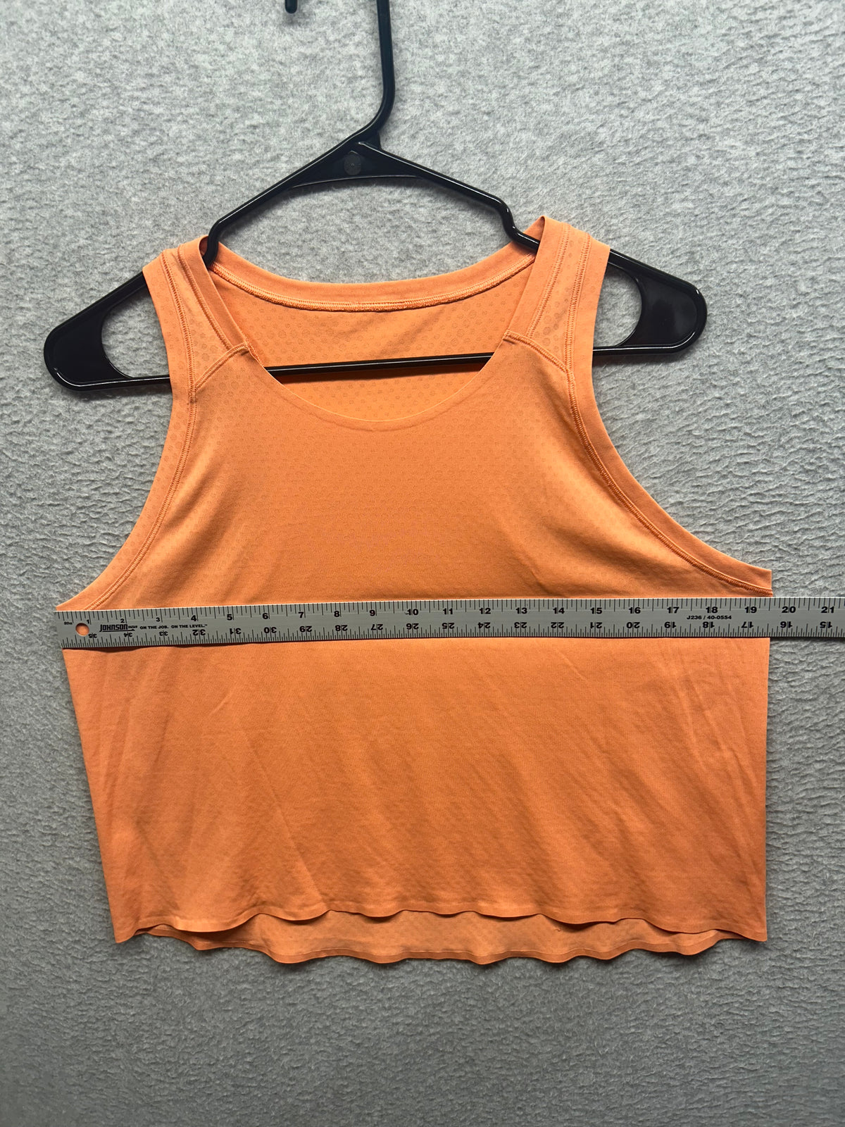Lululemon Lightweight Relaxed Fit Cropped Tank Top Size 8 Orange