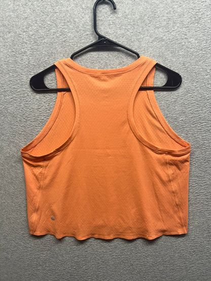 Lululemon Lightweight Relaxed Fit Cropped Tank Top Size 8 Orange