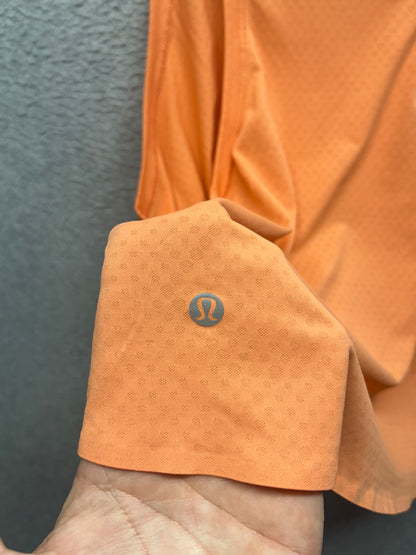 Lululemon Lightweight Relaxed Fit Cropped Tank Top Size 8 Orange