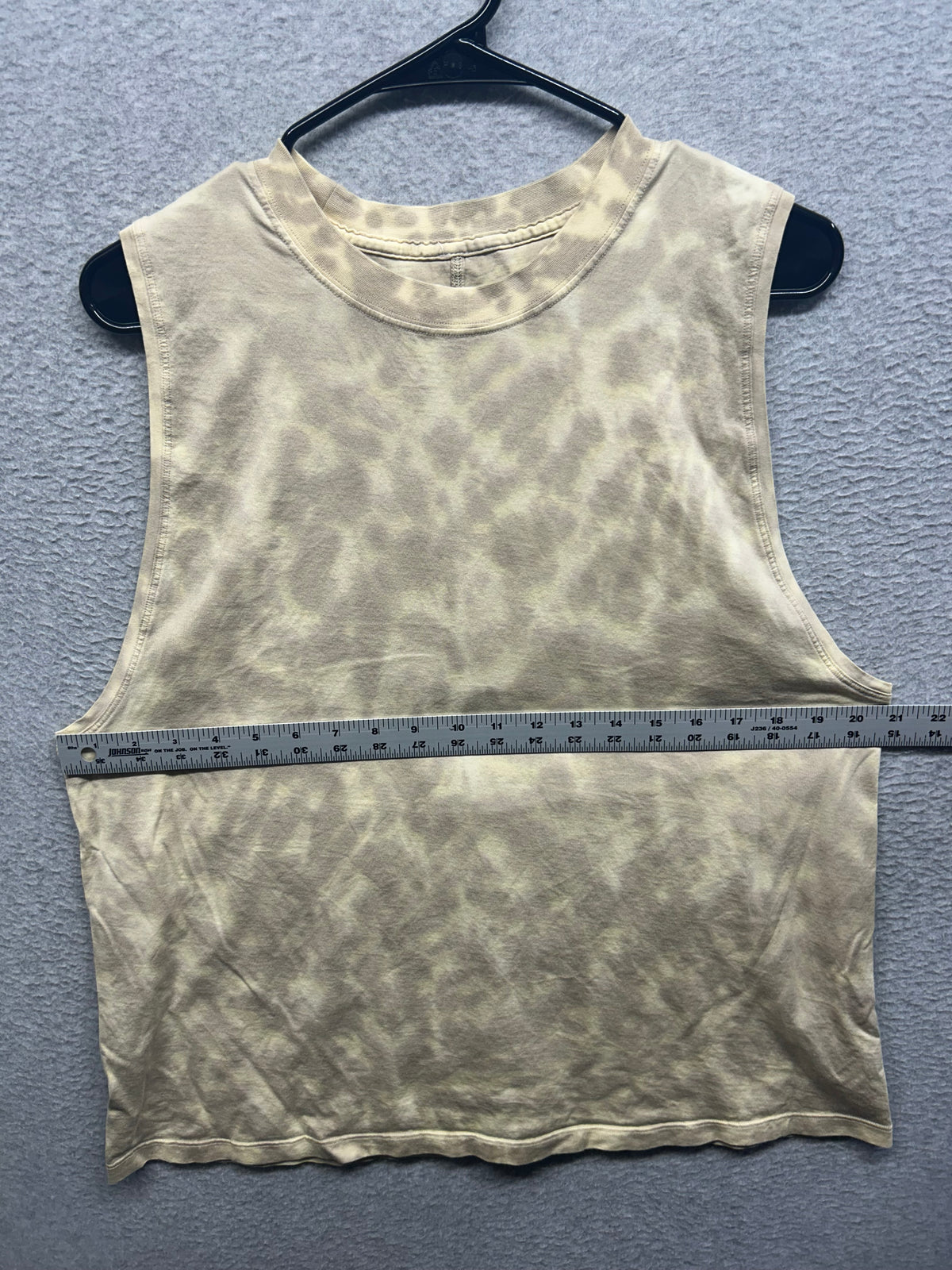Lululemon All Yours Tank Top Size 14 Marmoleado Tie Dye Lemon Chiffon Trench