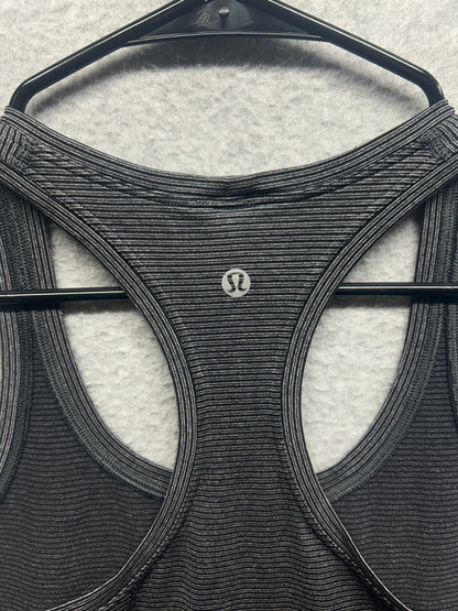 Lululemon Swifty Tech Tank Size 6 White Black Striped