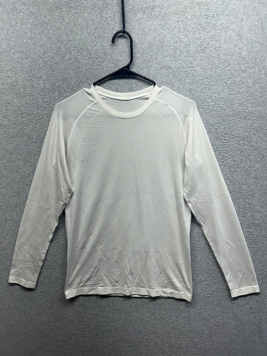 Lululemon Metal Vent Tech Long Sleeve Size XS Heathered White